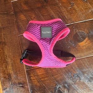 FuzzYard Pink Chevron Dog Harness